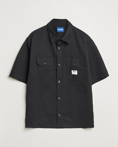 HUGO Ekyno Workwear Short Sleeve Shirt Black – Sort
