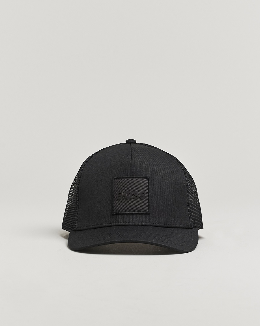 BOSS ORANGE Elliot Trucker Cap Black – Sort