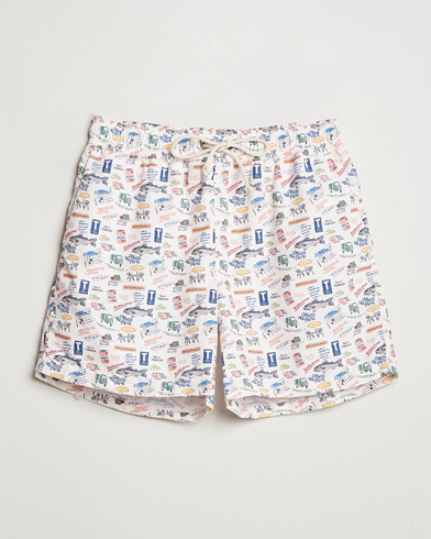 Ripa Ripa Printed Swimshorts Off White – Flerfarvet