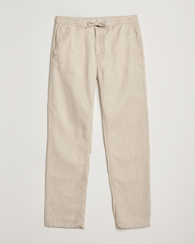 Herre | | Morris | Fenix Linen/Cotton Trousers Beige