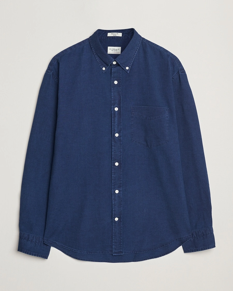 Herre | | GANT 240 Mulberry Street | Relaxed Fit Oxford Shirt Dark Indigo