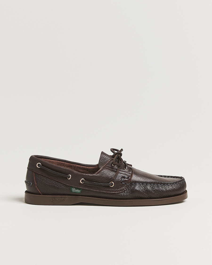 Paraboot Barth Boat Shoe Marron Deerskin – Brun
