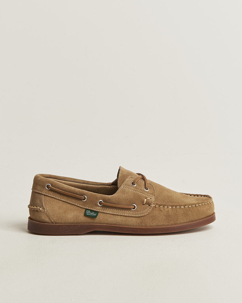  Paraboot Barth Boat Shoe Sand Suede – Beige