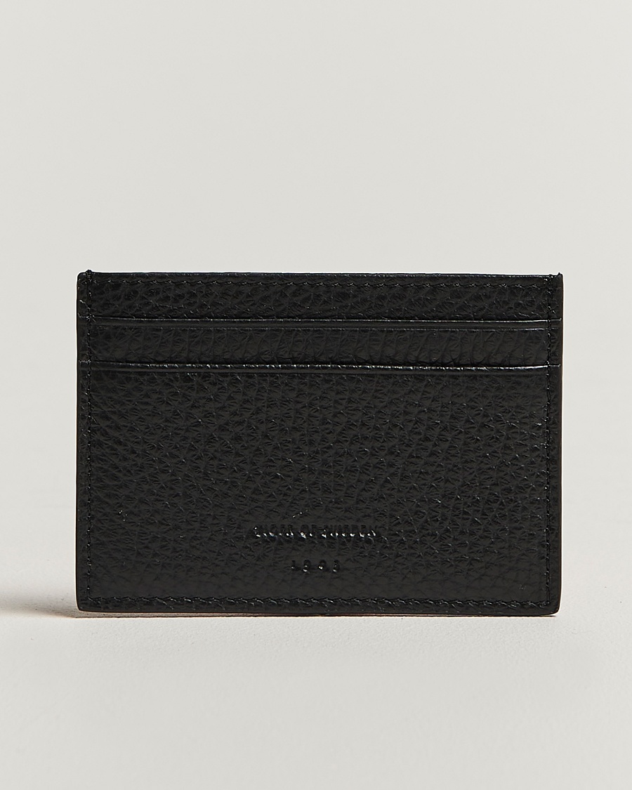 Herre | | Tiger of Sweden | Wharf Leather Card Holder Black