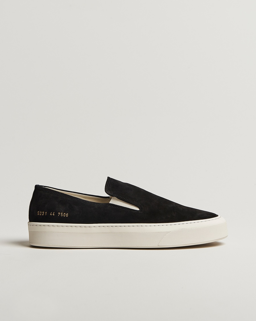 Herre | | Common Projects | Suede Slip On Sneaker Black