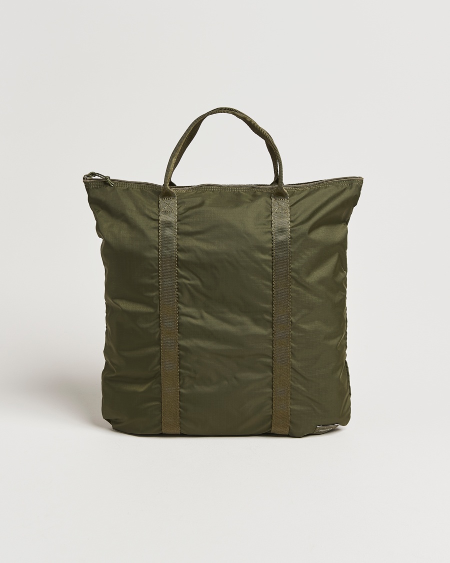 Porter-Yoshida & Co. Flex 2Way Tote Bag Olive Drab – Grøn