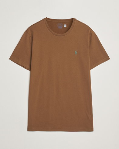 Herre | Tøj | Polo Ralph Lauren | Custom Slim Fit Crew Neck T-Shirt Nature Brown