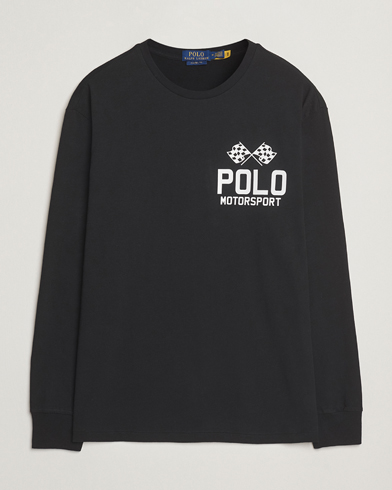 Polo Ralph Lauren RL Motorsport Long Sleeve Tee Polo Black – Sort