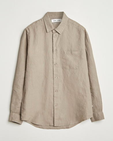 Herre | Business & Beyond | Samsøe Samsøe | Liam Linen Shirt Greige