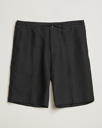 Herre | Summer Holiday by J.Lindeberg | J.Lindeberg | Brady Drape Linen Shorts Black