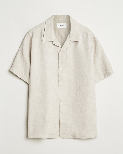 Herre | Nye produktbilleder | NN07 | Julio Linen Resort Shirt Oat