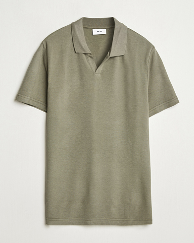 Herre | Nye produktbilleder | NN07 | Paul Cotton/Lyocell Polo Capers Green
