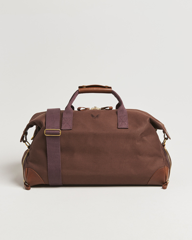Bennett Winch Canvas Weekender Black Chocolate – Brun