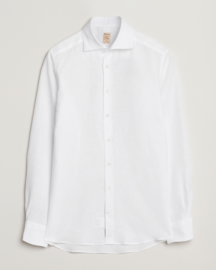 Stenströms 1899 Slim Linen Shirt White – Hvid