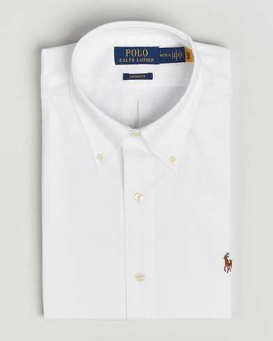 Polo Ralph Lauren Custom Fit Oxford Dress Shirt White – Hvid