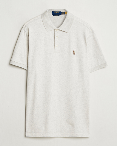 Polo Ralph Lauren Custom Slim Fit Cotton Polo State Heather – Grå