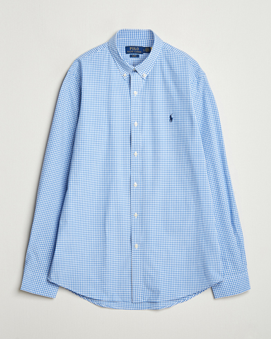 Herre |  | Polo Ralph Lauren | Slim Fit Poplin Shirt Blue/Check