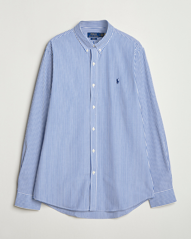 Herre | | Polo Ralph Lauren | Slim Fit Poplin Shirt Blue/White Bengal Stripe