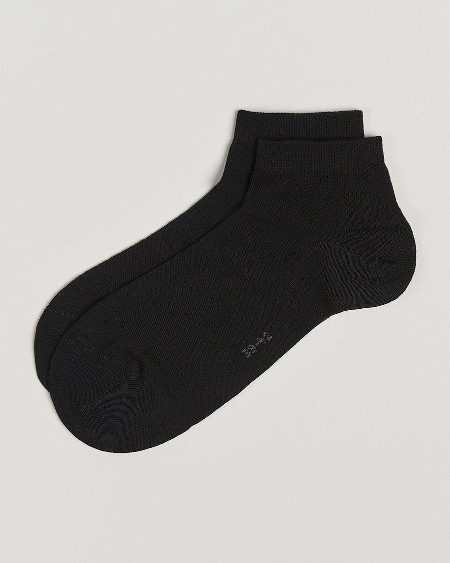 Falke Happy 2-Pack Cotton Sneaker Socks Black – Sort