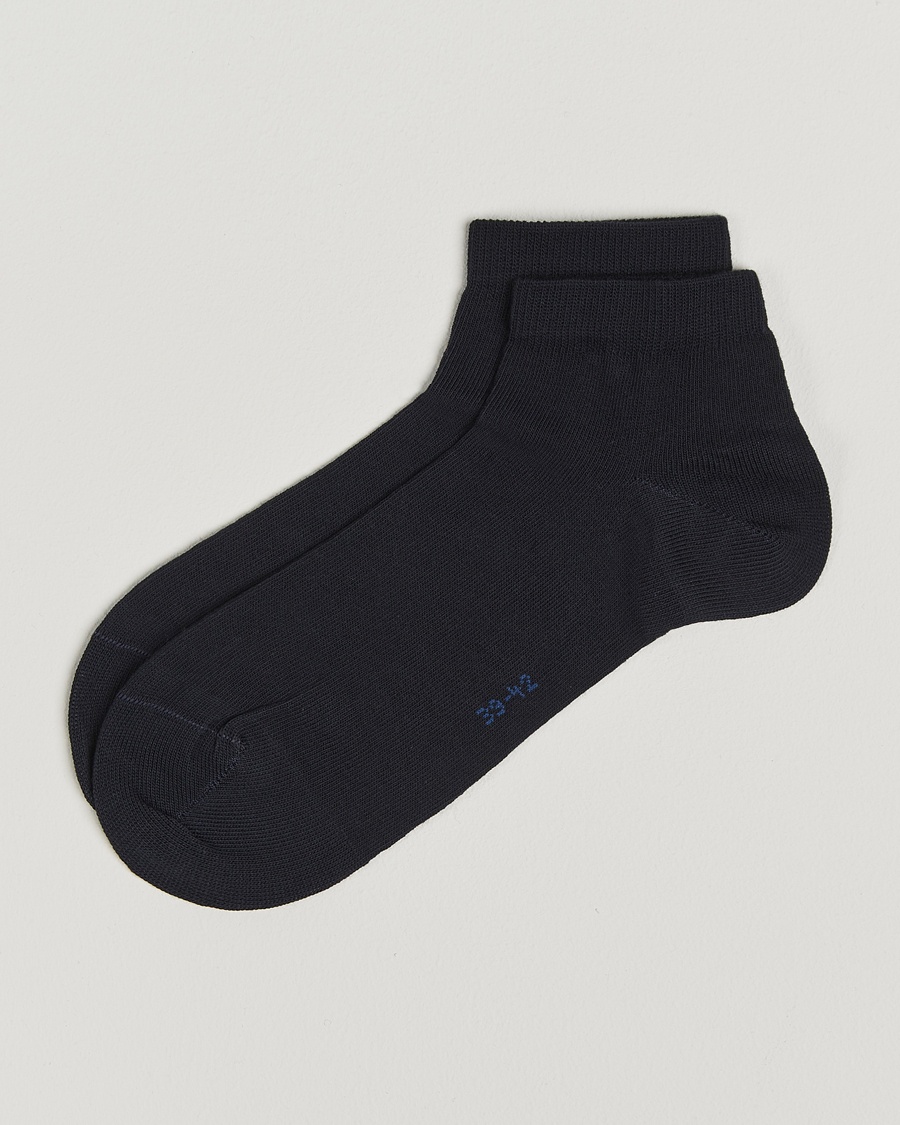 Falke Happy 2-Pack Cotton Sneaker Socks Dark Navy – Blå