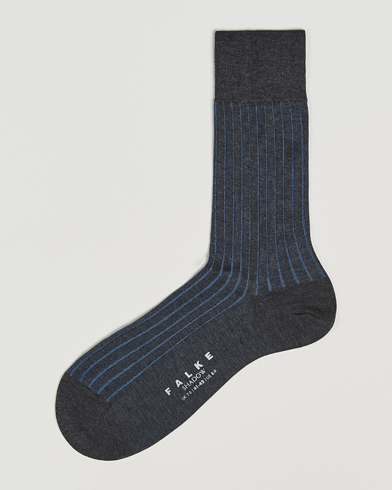Herre | Falke | Falke | Shadow Stripe Sock Anthracite Melange
