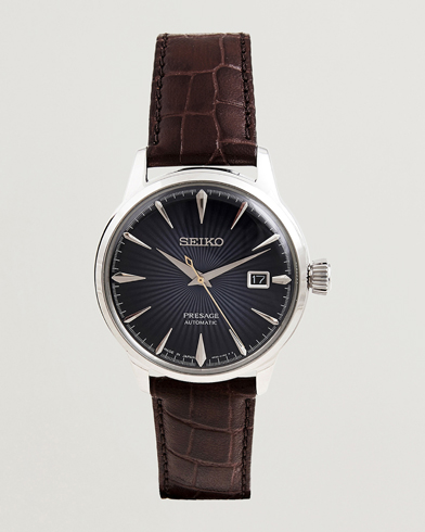 Herre | Ure | Seiko | Presage Automatic Leather 40mm Blue Dial
