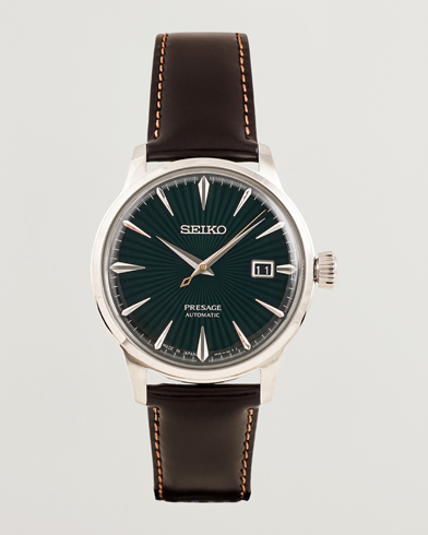 Seiko Presage Automatic Leather 41mm Green Dial – Grøn