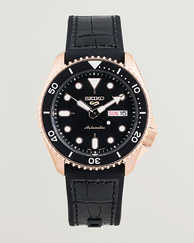 Seiko 5 Sports Automatic Diver Steel 43mm Black Dial – Sort