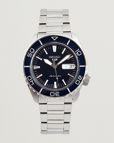 Herre | Stållænke | Seiko | 5 Sports Automatic Diver Steel 42mm Blue Dial