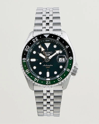 Herre | | Seiko | 5 Sports Automatic GMT Diver Steel 42mm Green Dial