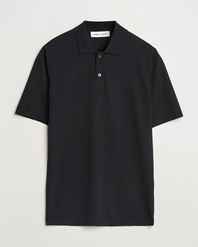 Herre | Nyheder | Samsøe Samsøe | Sarown Knitted Polo Black