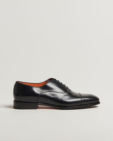 Santoni Adrian Oxford Black Calf – Sort