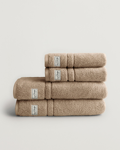 Herre | Afdelinger | GANT | 4-Pack Premium Towel Silver Sand