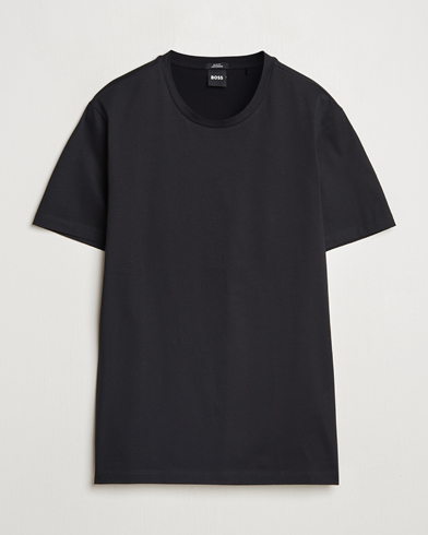 BOSS BLACK Tessler Mercerized Crew Neck T-Shirt Black – Sort