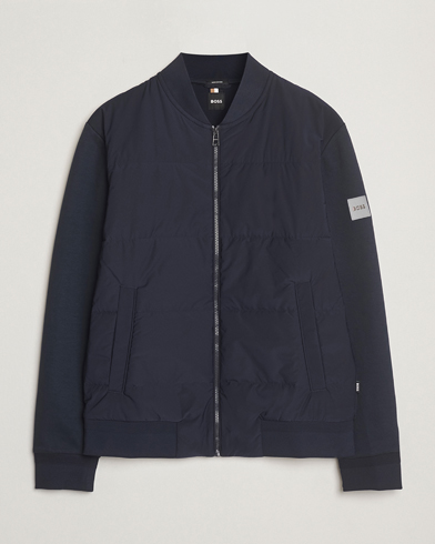 Herre | Nyheder | BOSS BLACK | Skiles Hybrid Jacket Dark Blue