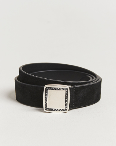 Anderson's Suede Buckle Belt 3cm Black – Sort
