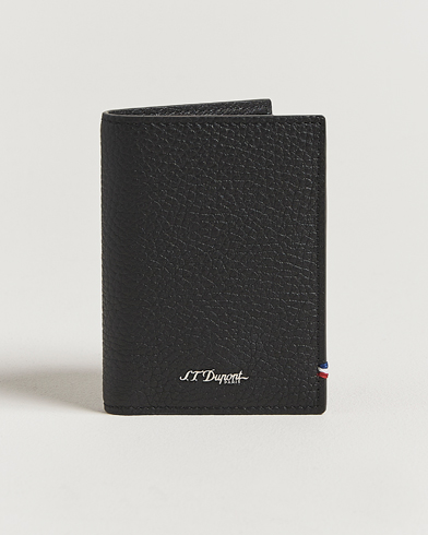 S.T. Dupont Neo Capsule Credit Card Wallet Black Grained – Sort