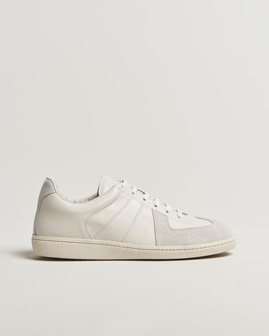 Sweyd Nappa/Suede Army Trainer White – Hvid