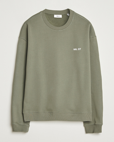 NN07 Dagon Crew Neck Sweatshirt Capers Green – Grøn