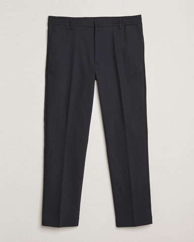 NN07 Baker Cotton Drawstring Trousers Navy – Blå