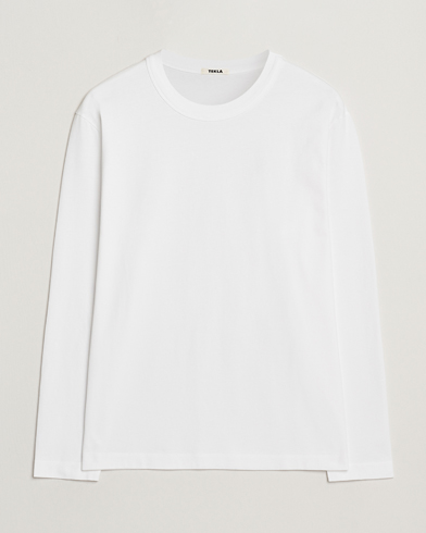 Tekla Organic Cotton Long Sleeve T-Shirt White – Hvid