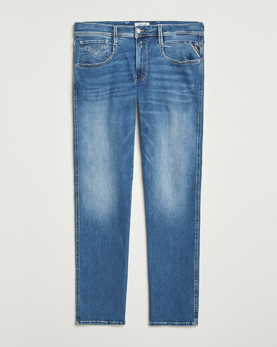 Replay Anbass Hyperflex Original Jeans Medium Blue – Blå