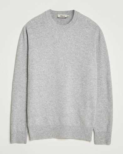 Altea Wool/Cashmere Crew Neck Pullover Light Grey – Grå