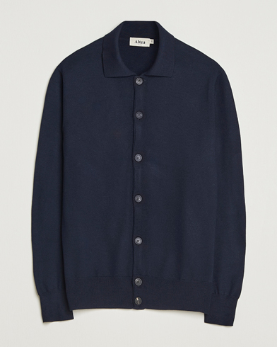 Altea Merino Wool Cardigan Navy – Blå
