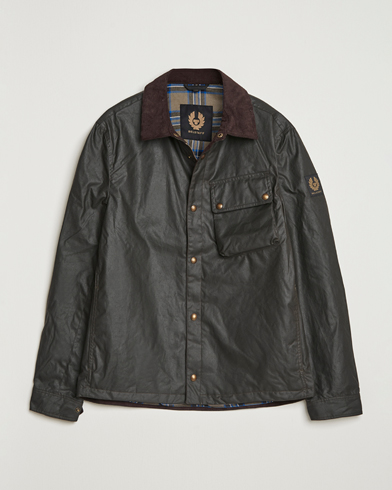 Belstaff Ground Wax Jacket Faded Olive – Grøn