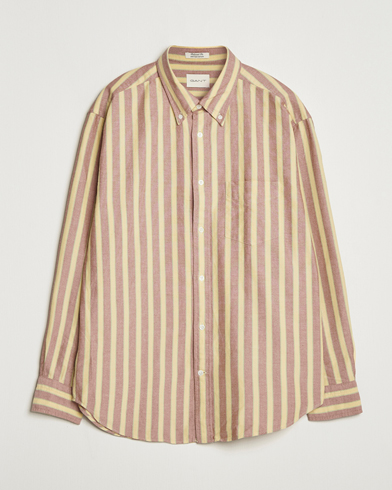 Gant Relaxed Fit Striped Heritage Oxford Shirt Modern Rust – Flerfarvet