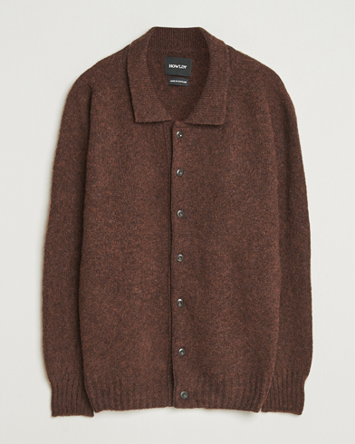 Howlin' Brushed Wool Cardigan Brownish – Brun