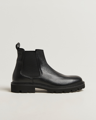 BOSS BLACK Julyo Leather Chelsea Boot Black – Sort