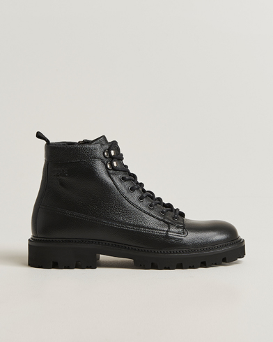 BOSS BLACK Julyo Leather Boot Black – Sort