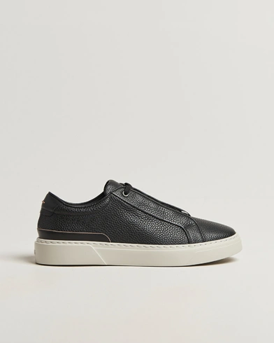 Herre | BOSS CAMEL | BOSS CAMEL Gary Leather Sneaker Black